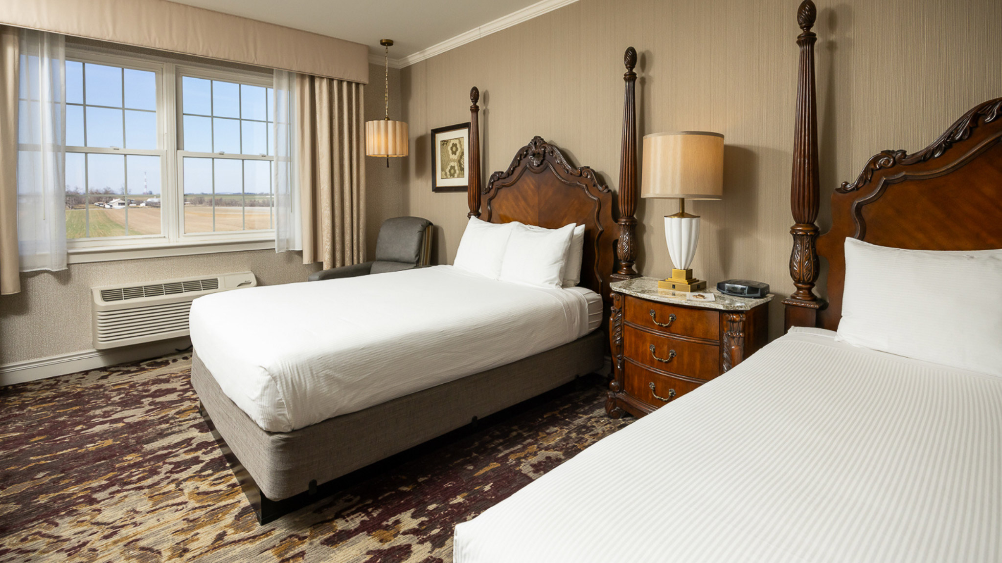 Double Queen Room at AmishView at Plain & Fancy Farm in Lancaster County