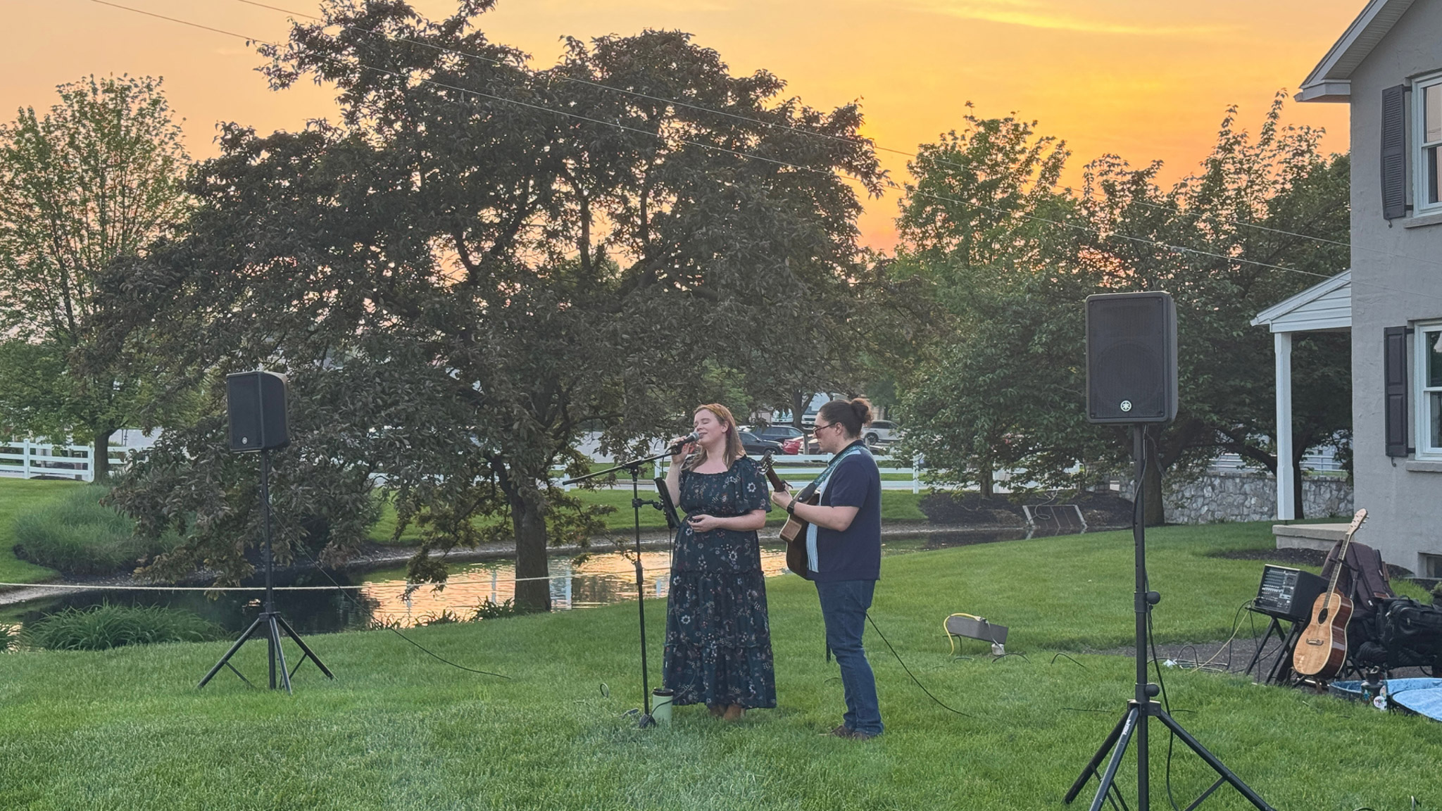 Live Music Outside at Plain & Fancy Farm