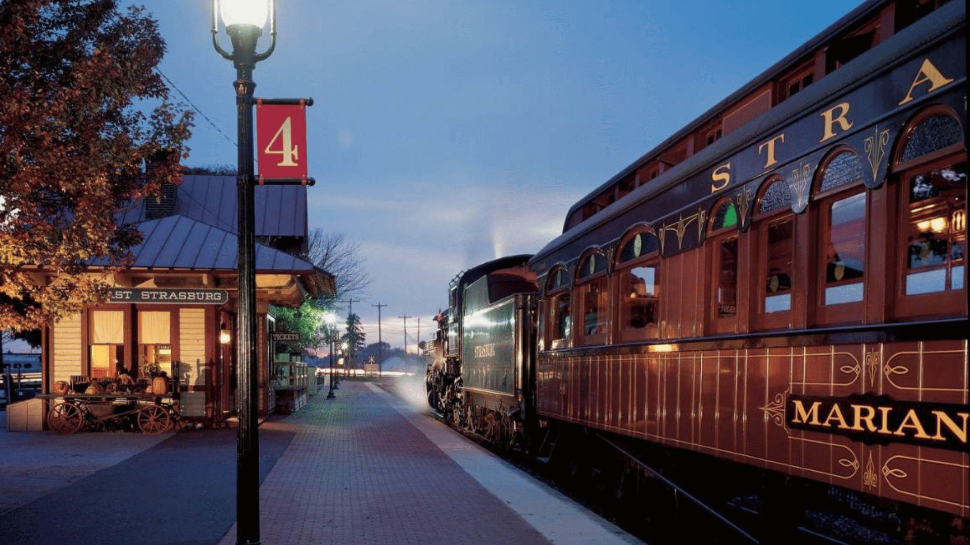 Night at Strasburg Rail Road